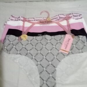 Juicy Couture Women's Panty Collection - Pink, White, Black, Gray